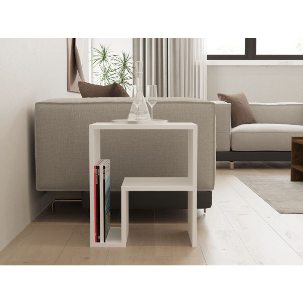 HANAH HOME Pomoćni stočić Yepa, bela - 495SSE1127