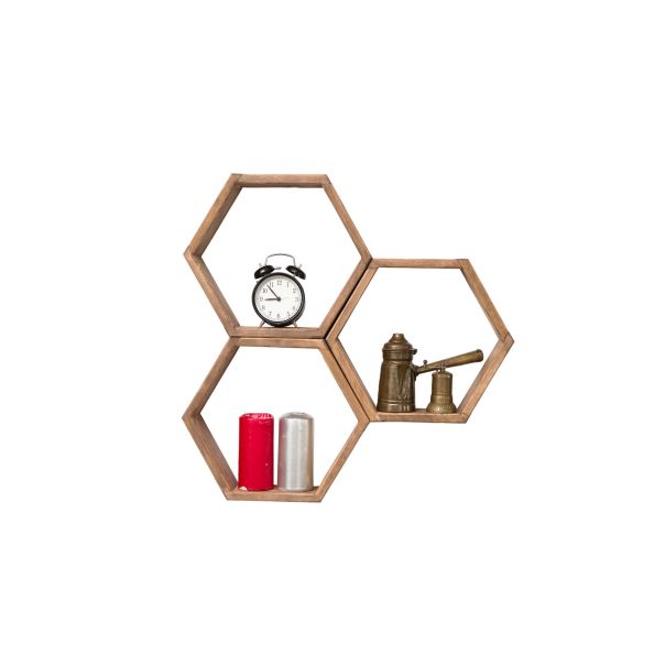 HANAH HOME Zidna polica Elfo, braon - 495SSE1136