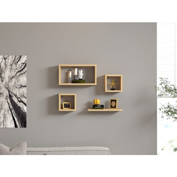 HANAH HOME Zidna polica Babi, svetlobraon - 495SSE1164