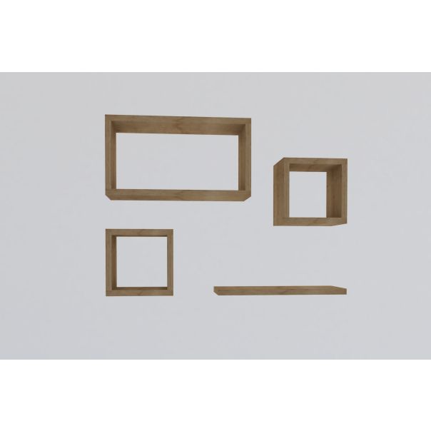 HANAH HOME Zidna polica Babi, svetlobraon - 495SSE1164