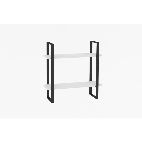 HANAH HOME Zidna polica Buba, bela/crna - 495SSE1166