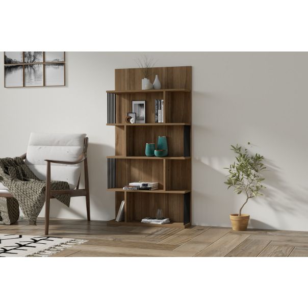 HANAH HOME Polica Alex, tamnobraon - 495SSE1232