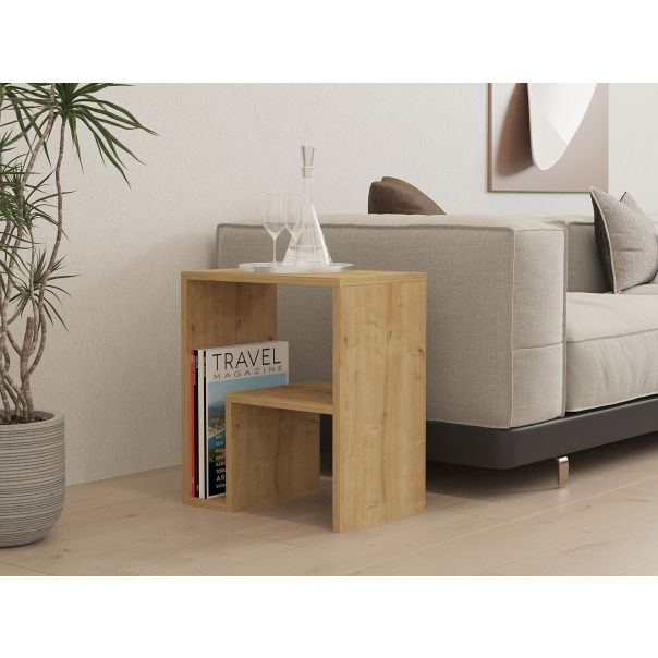 HANAH HOME Pomoćni stočić Yepa, svetlobraon - 495SSE1303