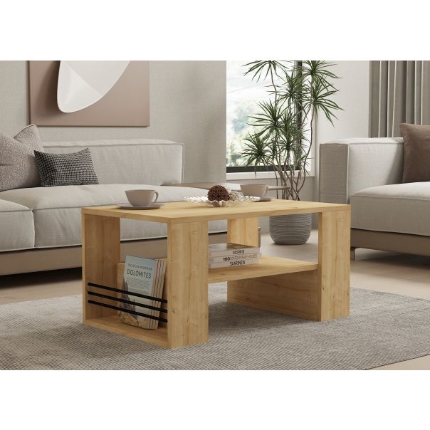 HANAH HOME Klub sto Iris, svetlobraon - 495SSE1319