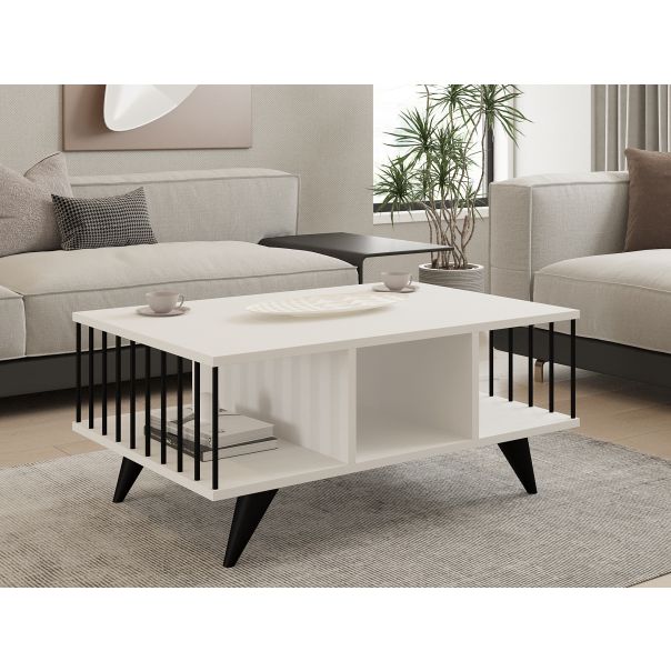 HANAH HOME Klub sto Bert, bela - 495SSE1322