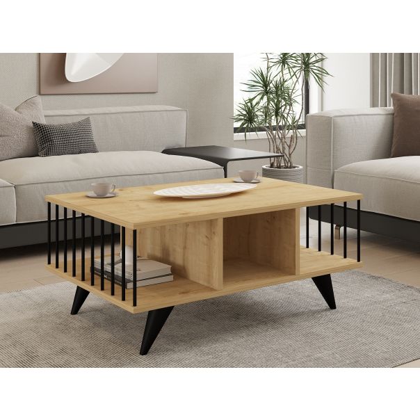 HANAH HOME Klub sto Bert, svetlobraon - 495SSE1324
