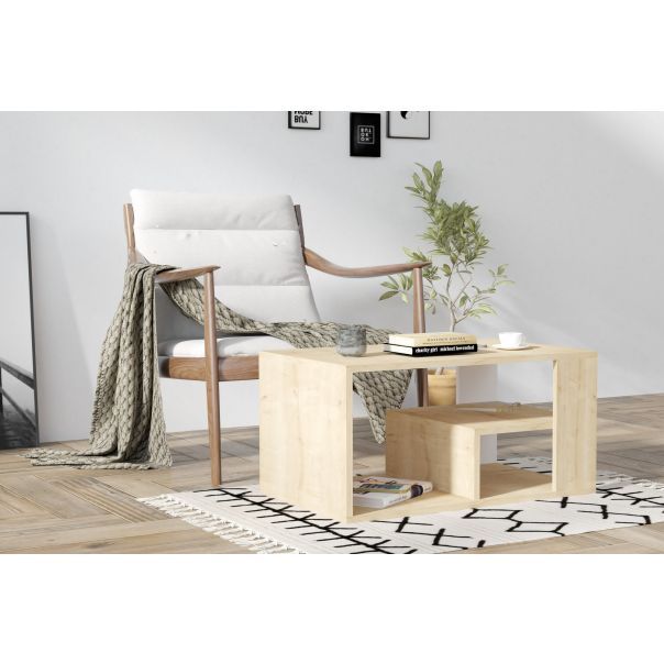 HANAH HOME Klub sto Eros, svetlobraon - 495SSE2107