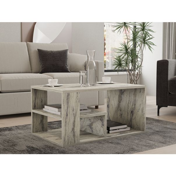 HANAH HOME Klub sto Eros, siva - 495SSE2110