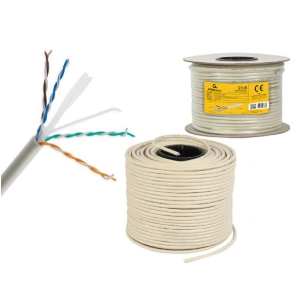 GEMBIRD UPC-6004SE-SOL/100 UTP cat.6 Indoor solid CCA kotur 100m - 2357-1-1