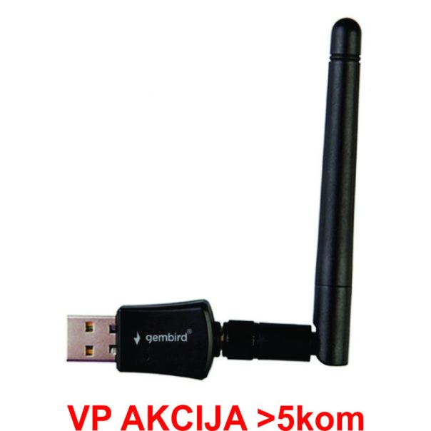 GEMBIRD WNP-UA300P-02 High power USB wireless adapter 300N - 40030