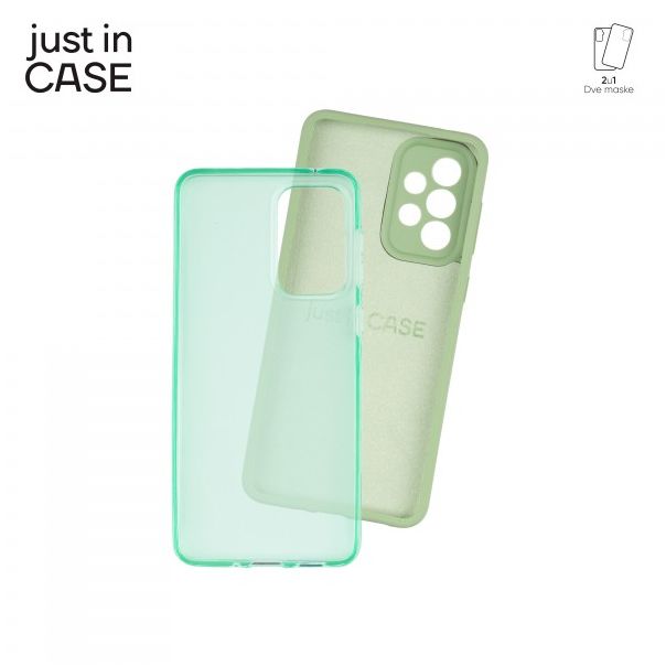 JUST IN CASE Maska 2u1 Extra case MIX za Samsung A33 5G, zelena - MIX209GN