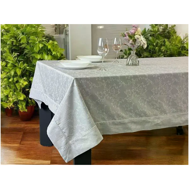 VIKTORIJA Stolnjak Granada Siva boja 160x250cm - VLK000491-granadasiv