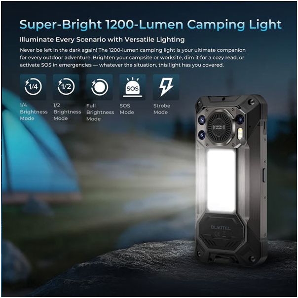 OUKITEL WP61 ultra Thermal Rugged 5G 12/512GB, crna - EP3097576