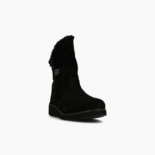 SKECHERS Čizme keepsakes wedge cozy peak w - 49811-BLK
