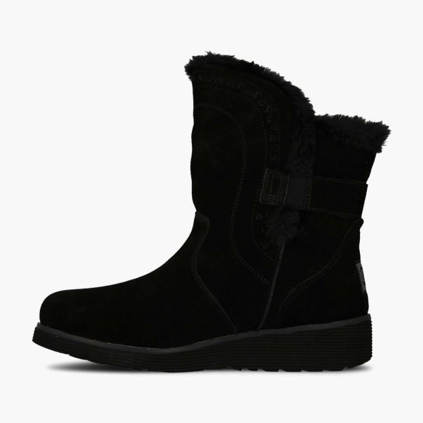 SKECHERS Čizme keepsakes wedge cozy peak w - 49811-BLK