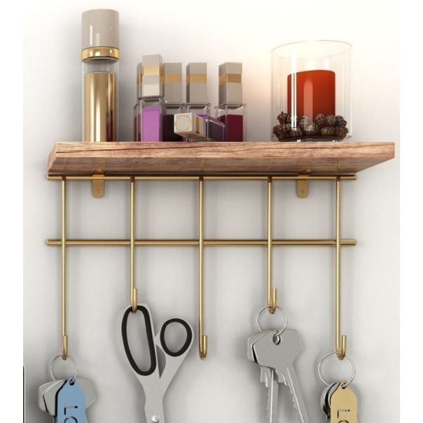 HANAH HOME Zidna polica, braon - 498HFT1103