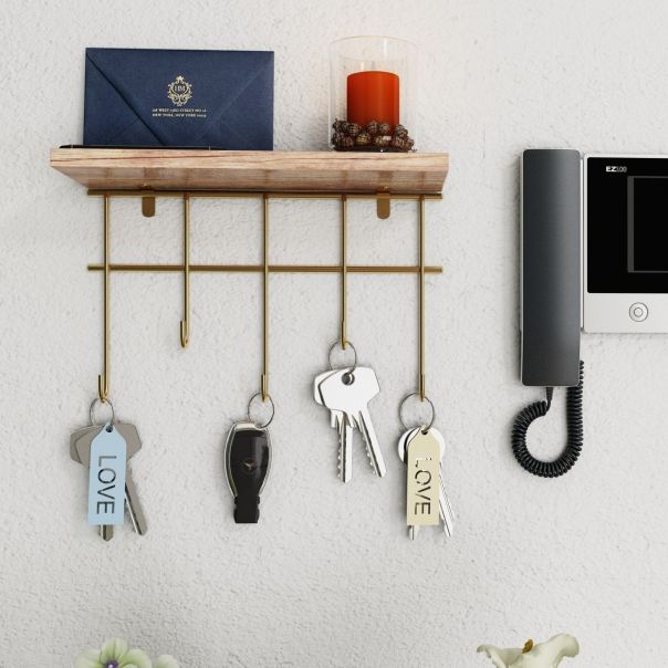 HANAH HOME Zidna polica, braon - 498HFT1103