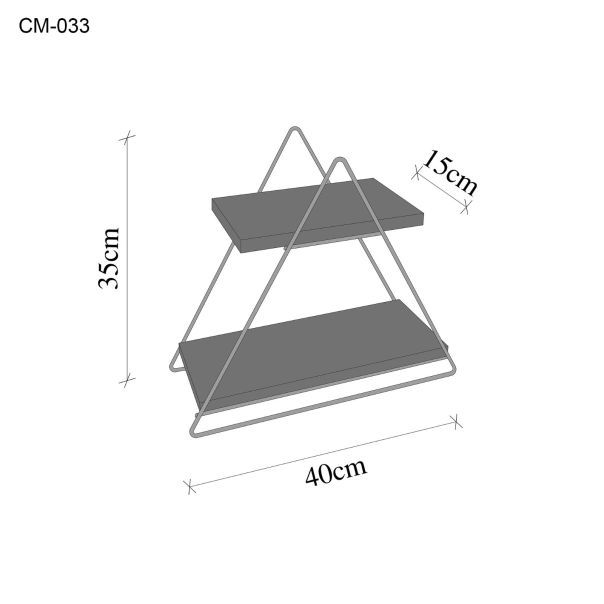 HANAH HOME Polica Aberto Design - 498HFT1105