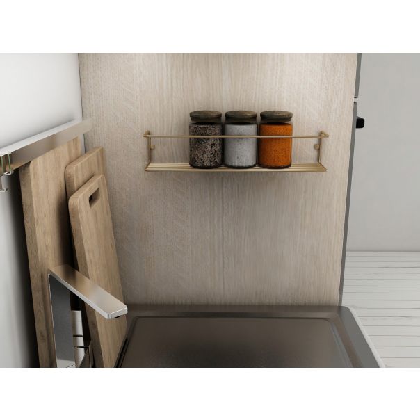 HANAH HOME Zidna polica Banyo, zlatna - 498HFT1106