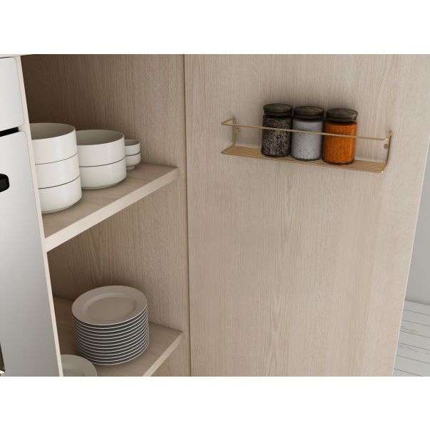 HANAH HOME Zidna polica Banyo, zlatna - 498HFT1106