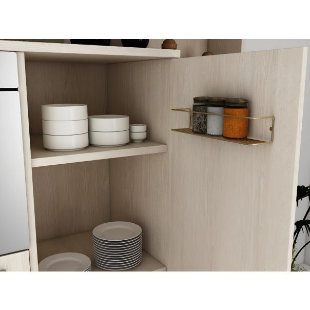 HANAH HOME Zidna polica Banyo, zlatna - 498HFT1106