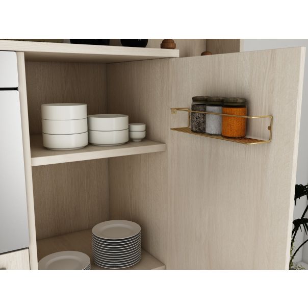 HANAH HOME Kuhinjska polica Banyo Makyaj Rafı, zlatna - 498HFT1107