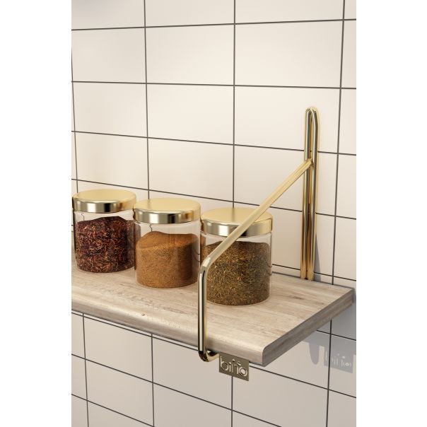 HANAH HOME Zidna kuhinjska polica, krem - 498HFT1120