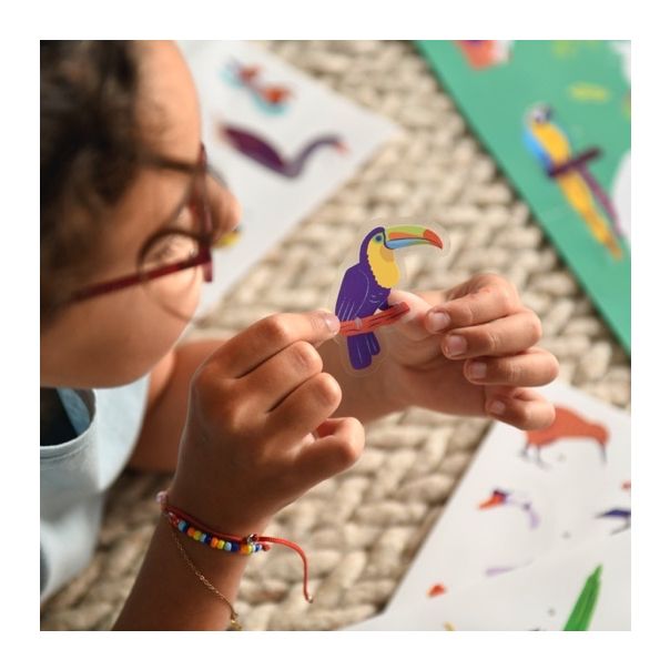 POPPIK Edukativni poster s nalepnicama Otkrića: Ptice - DIS017