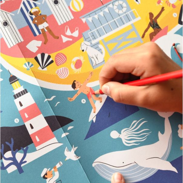 POPPIK Poster za bojenje: Na moru - COL004