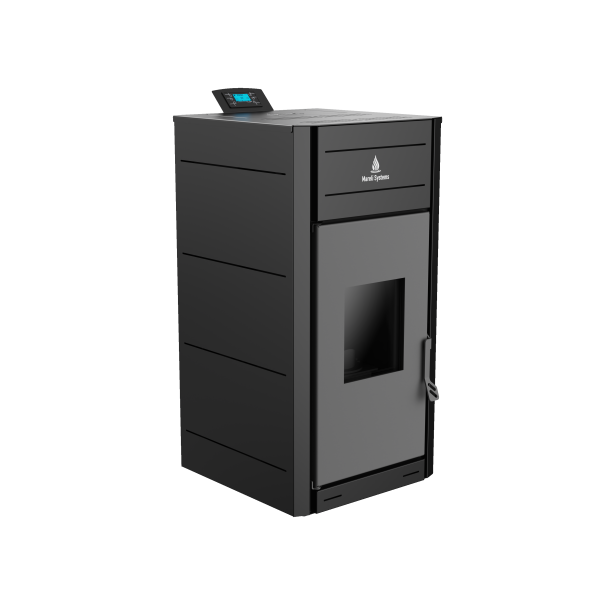 MARELI Kamin na pelet UNO 13 (1kW + 12kW) crna - EP3012011