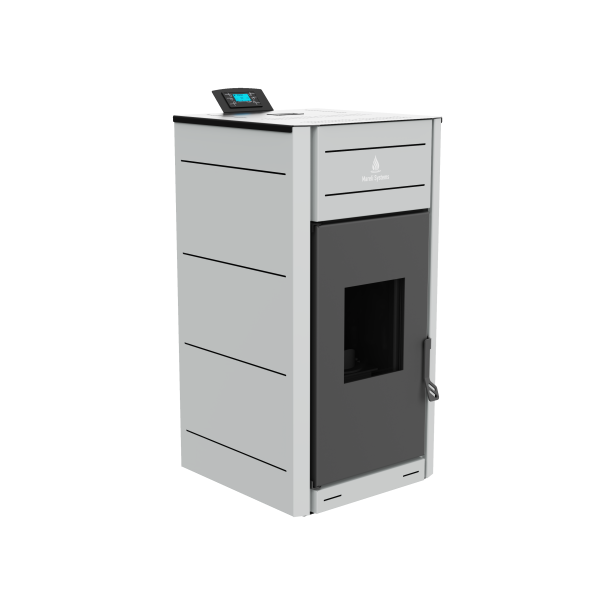 MARELI Kamin na pelet UNO 13 (1kW + 12kW) siva - EP3012020