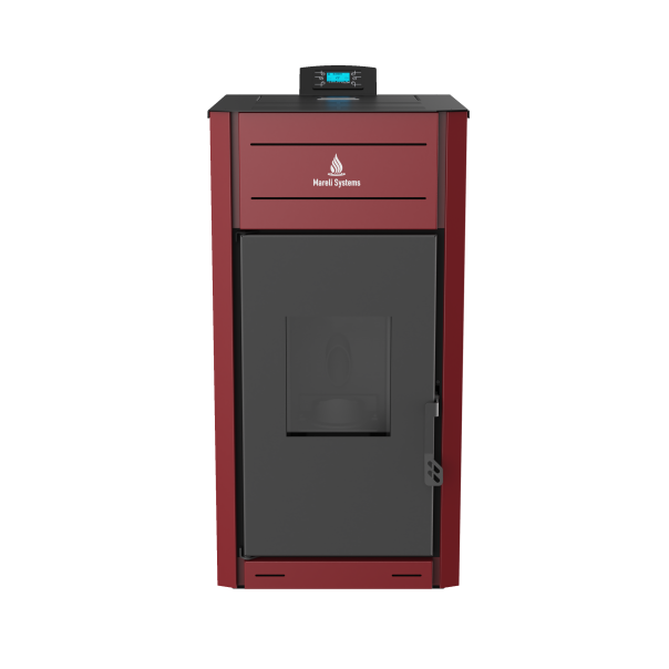 MARELI Kamin na pelet UNO 30 (4kW + 26kW) bordo - EP3012053