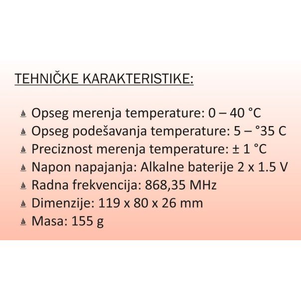 MARELI Sobni termostat C7RF - EP3020670