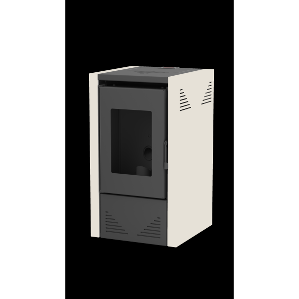 MARELI Kamin na pelet JADE 6 air (6kW) krem - EP3020597