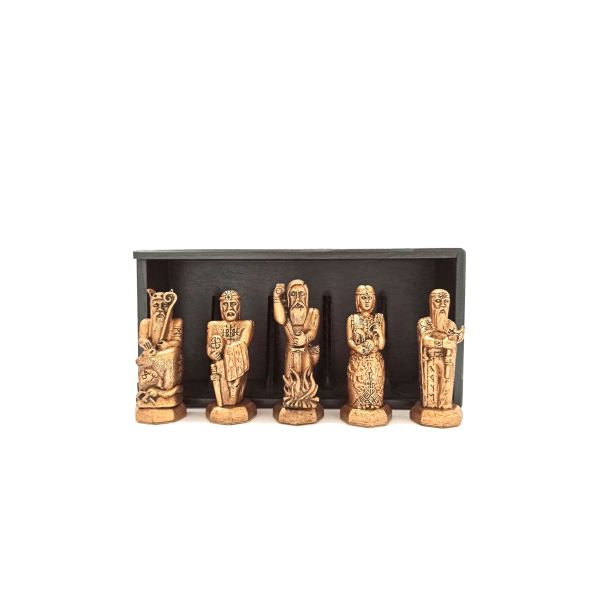 ROD - poklon set pet skulptura u boji bronze - ROD000302