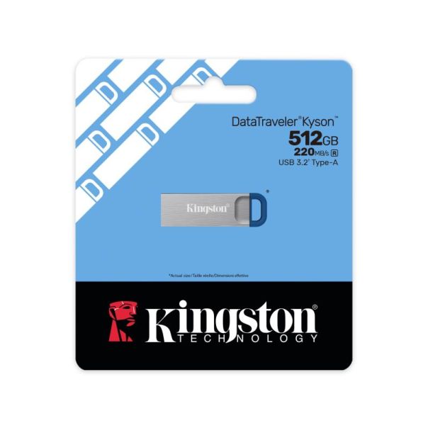 KINGSTON 512GB DataTraveler Kyson G2 USB 3.2 flash DTKNG2/512GB sivi - EP3317549