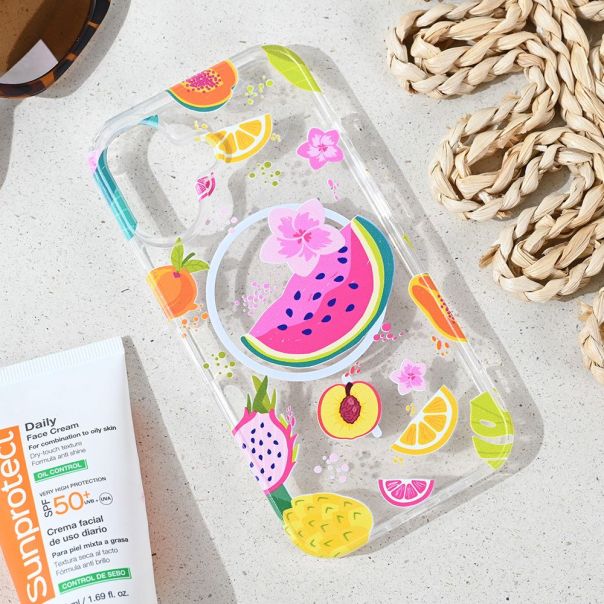 Maska za iPhone 16 6.1 Summer Fruits Print Magsafe - 8020887