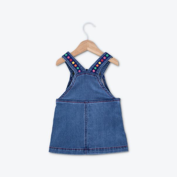 BENETTON Džins haljina na tregere 4AJJ582R0-901 - 4AJJ582R0-901