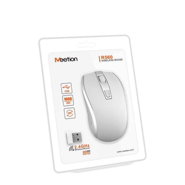 MEETION R560 BEŽIČNI Miš 2.4GHZ, BELI - EP3251556