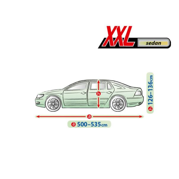 KEGEL BLAZUSIAK Cerada za automobil xxl sedan,d 500 - 535cm, v 126-136cm - 5-4114-248-3020
