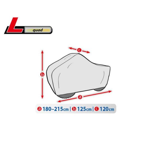 KEGEL BLAZUSIAK Cerada za quad veličina .l d 180-215-v 125-š 120cm - 5-4194-248-3020