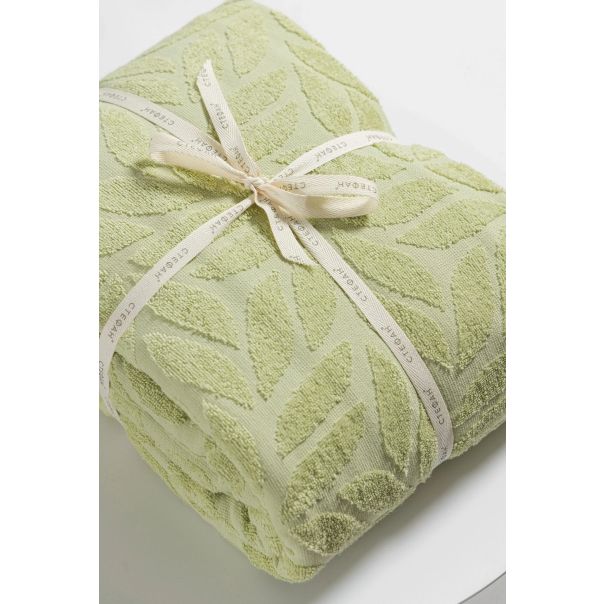 STEFAN Frotirski prekrivač 140x200cm Liska, zelena - 50-zelenal