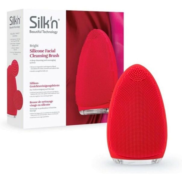 SilkN Silikonska četka za čišćenje lica Bright, crvena - FB1PE1001