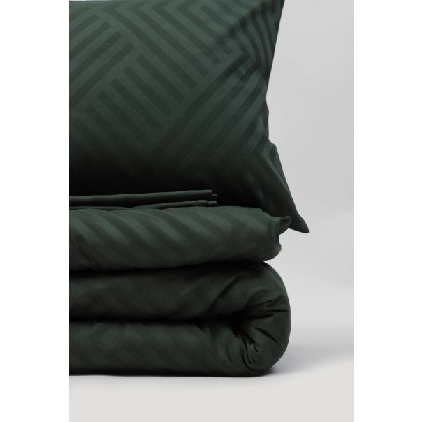 STEFAN Set posteljina 140x200cm Damast, tula zelena - 5003-tula.zelena