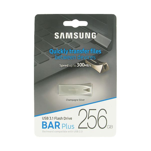 SAMSUNG USB flash memorija 256GB Bar Plus, srebrna - USB01240