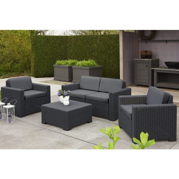 TOPPS Baštenska garnitura Grand 2, antracit - 500-1