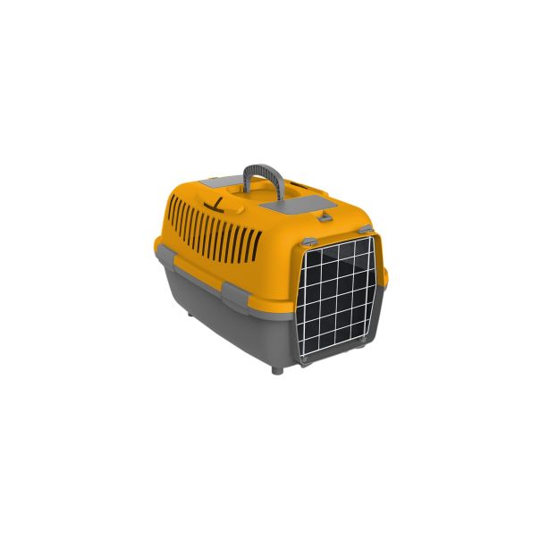 PETMAX Transporter metalna vrata Lux 3 orange 61x40x38 cm - 50120