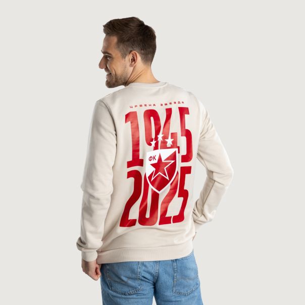 FK CRVENA ZVEZDA muški duks bež 1945-2025 - 502-25-7