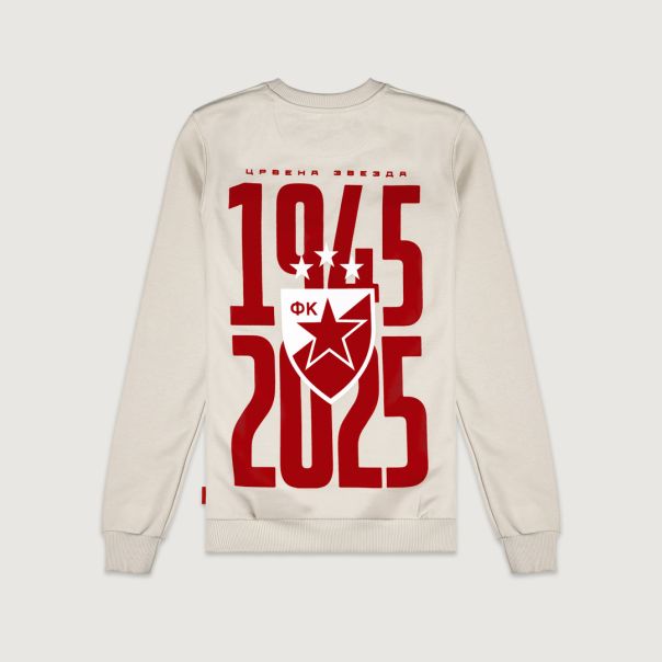 FK CRVENA ZVEZDA muški duks bež 1945-2025 - 502-25-7