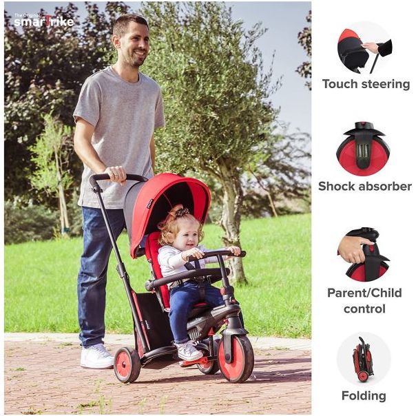 SMART TRIKE Tricikl STR3 plus - crveni - 5021533